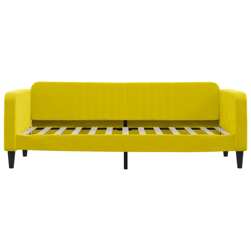 Daybed Yellow 80x200 cm Velvet