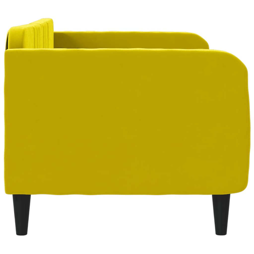 Daybed Yellow 80x200 cm Velvet