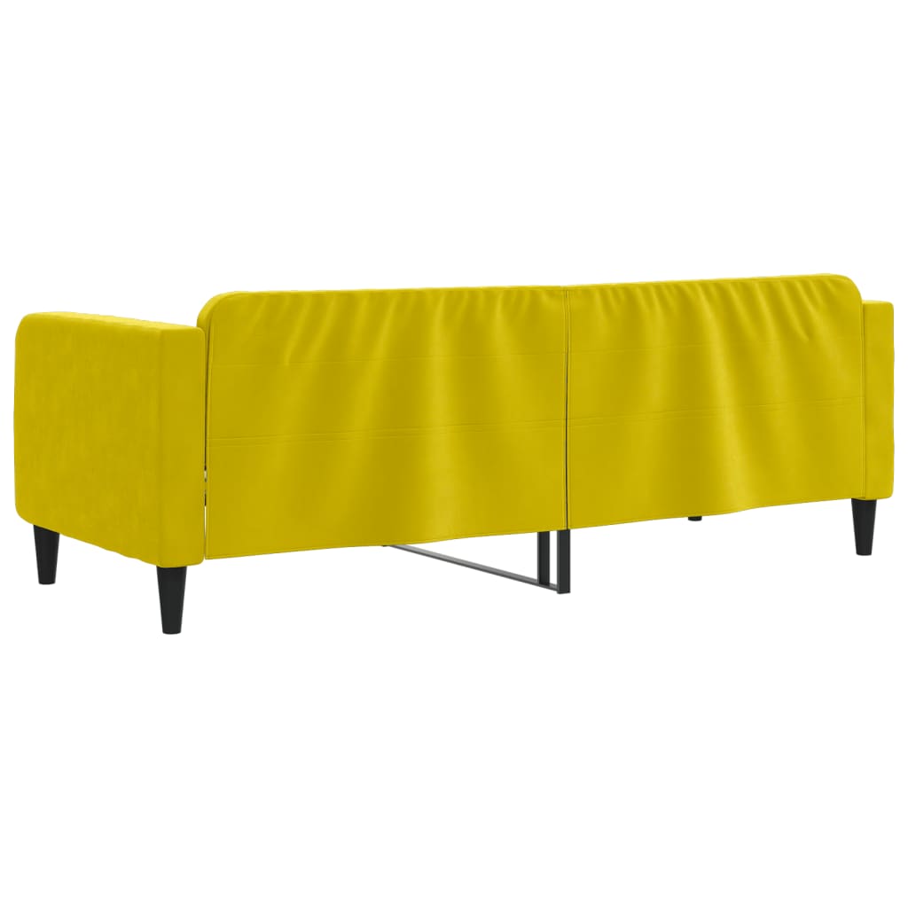 Daybed Yellow 80x200 cm Velvet