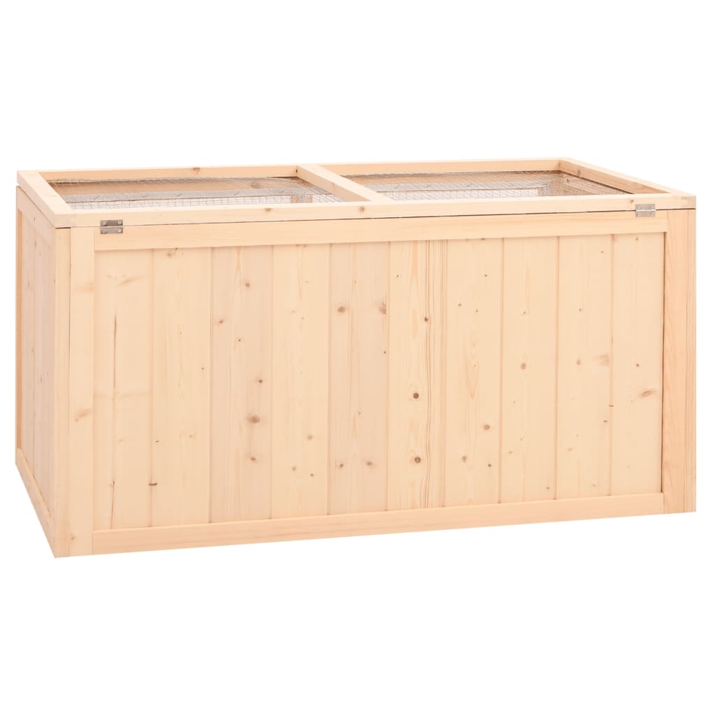 Hamsterkäfig 89,5x45x45 cm Massivholz Tanne