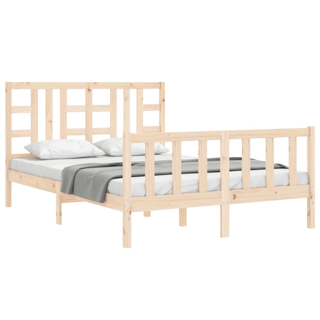 Massivholzbett ohne Matratze 140x190 cm Kiefernholz