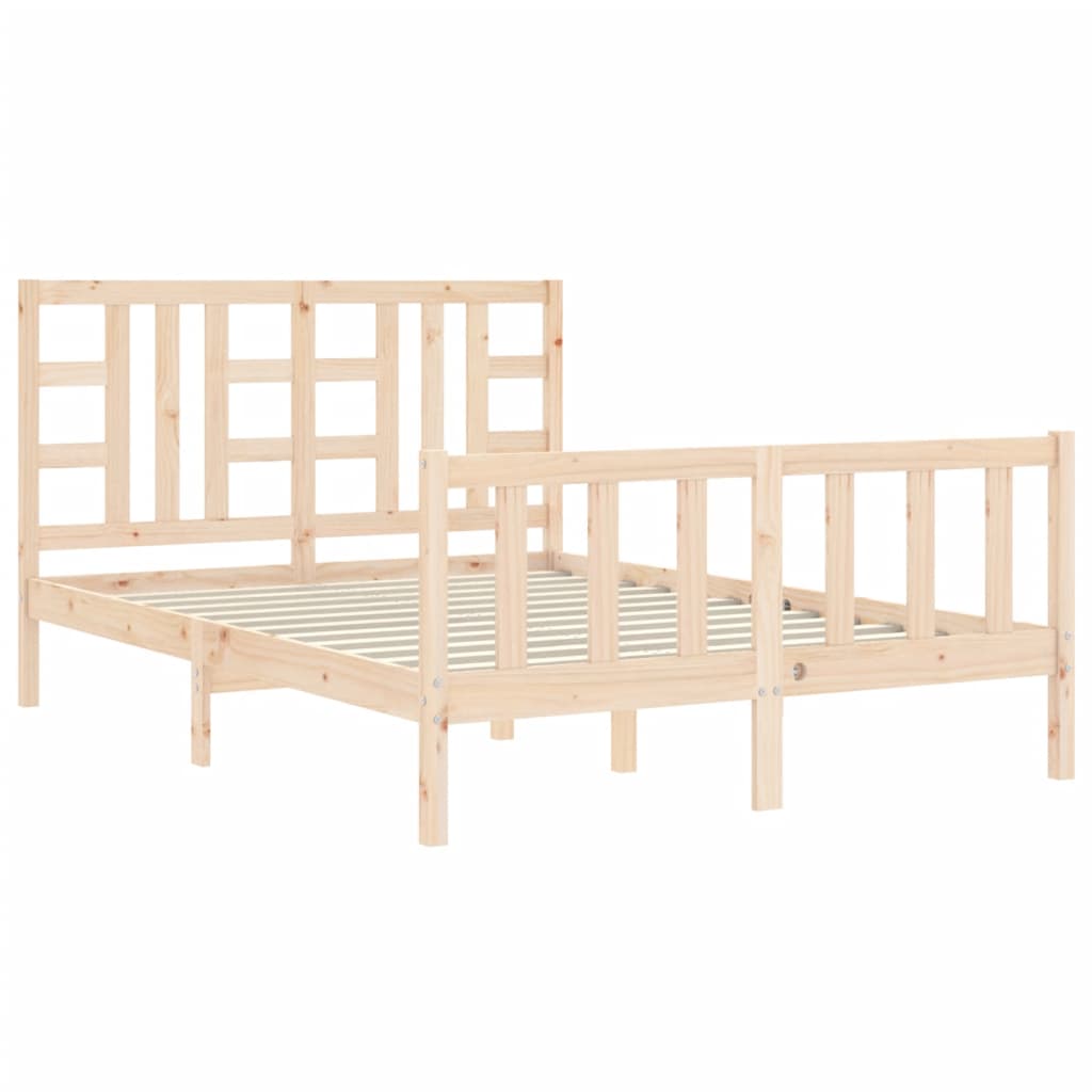 Massivholzbett ohne Matratze 140x190 cm Kiefernholz