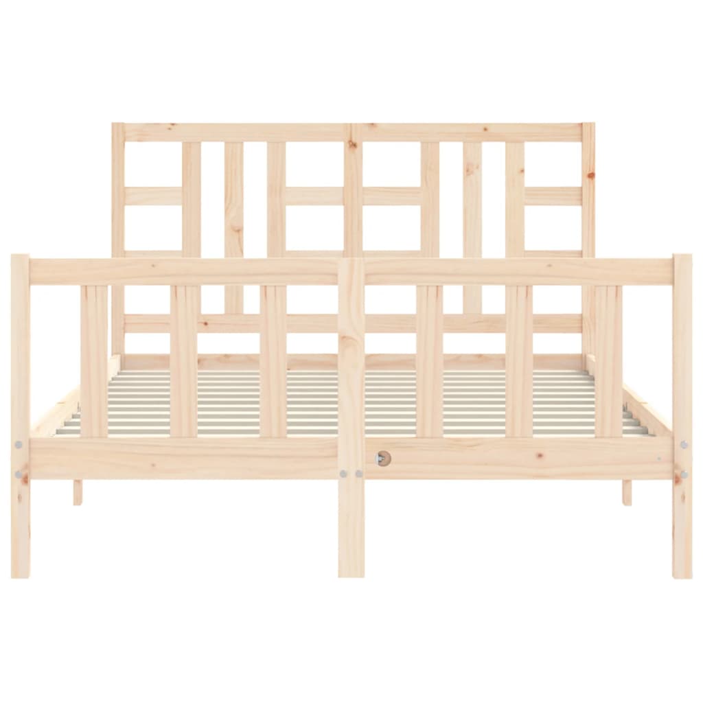 Massivholzbett ohne Matratze 140x190 cm Kiefernholz