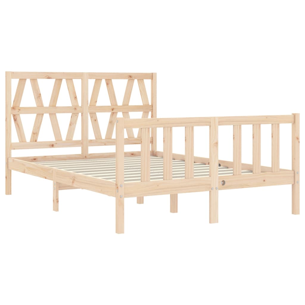 Massivholzbett ohne Matratze 120x200 cm Kiefernholz