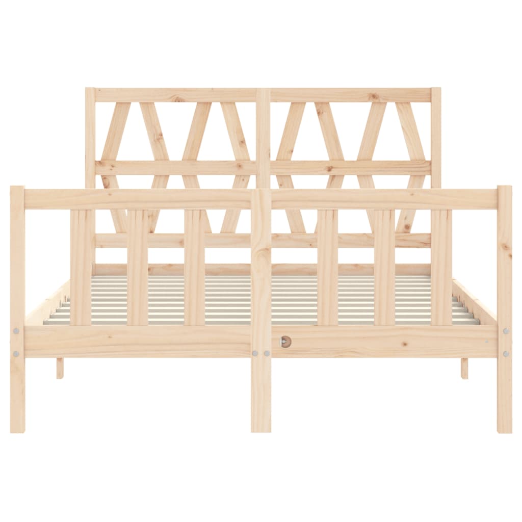 Massivholzbett ohne Matratze 120x200 cm Kiefernholz
