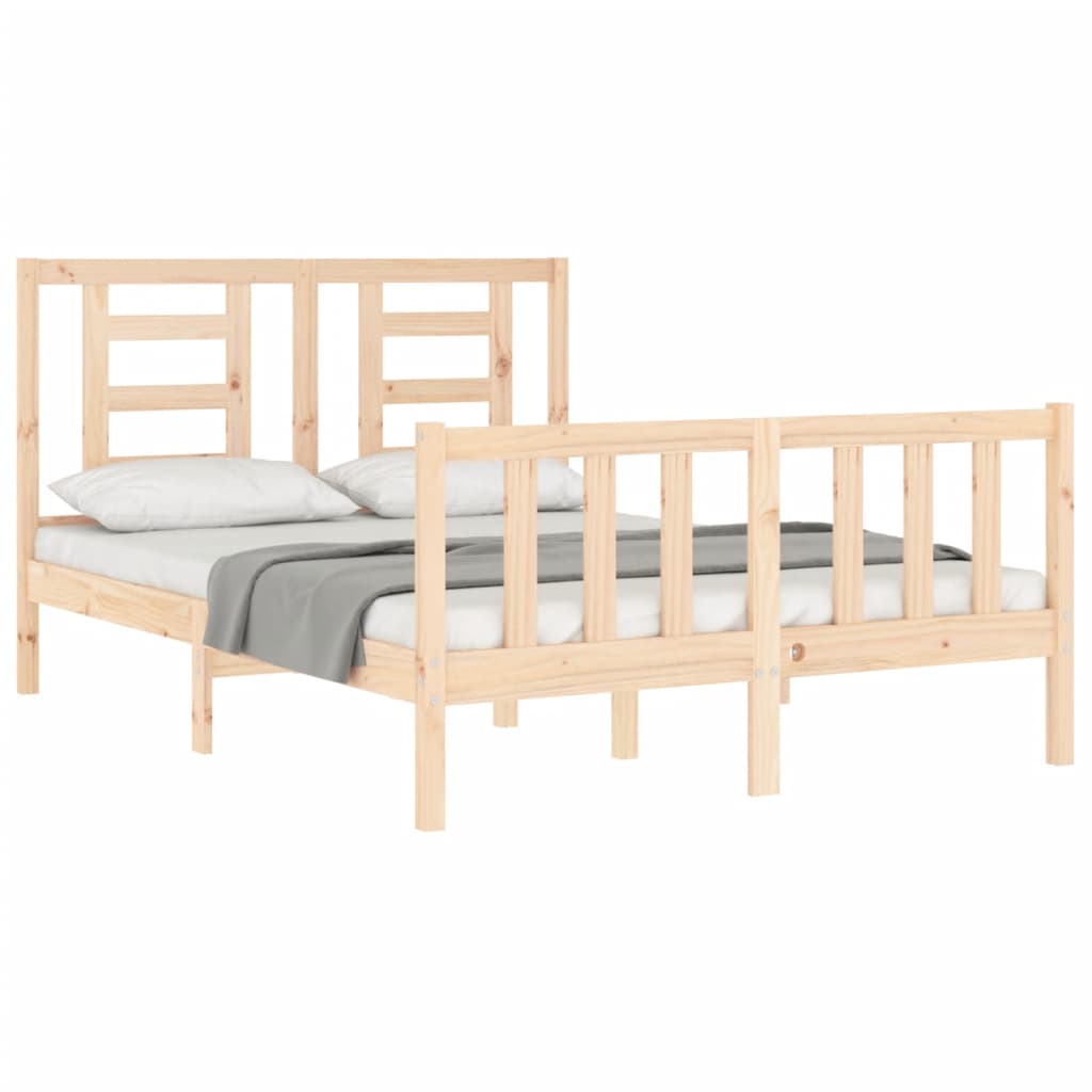 Massivholzbett ohne Matratze 140x190 cm Kiefernholz