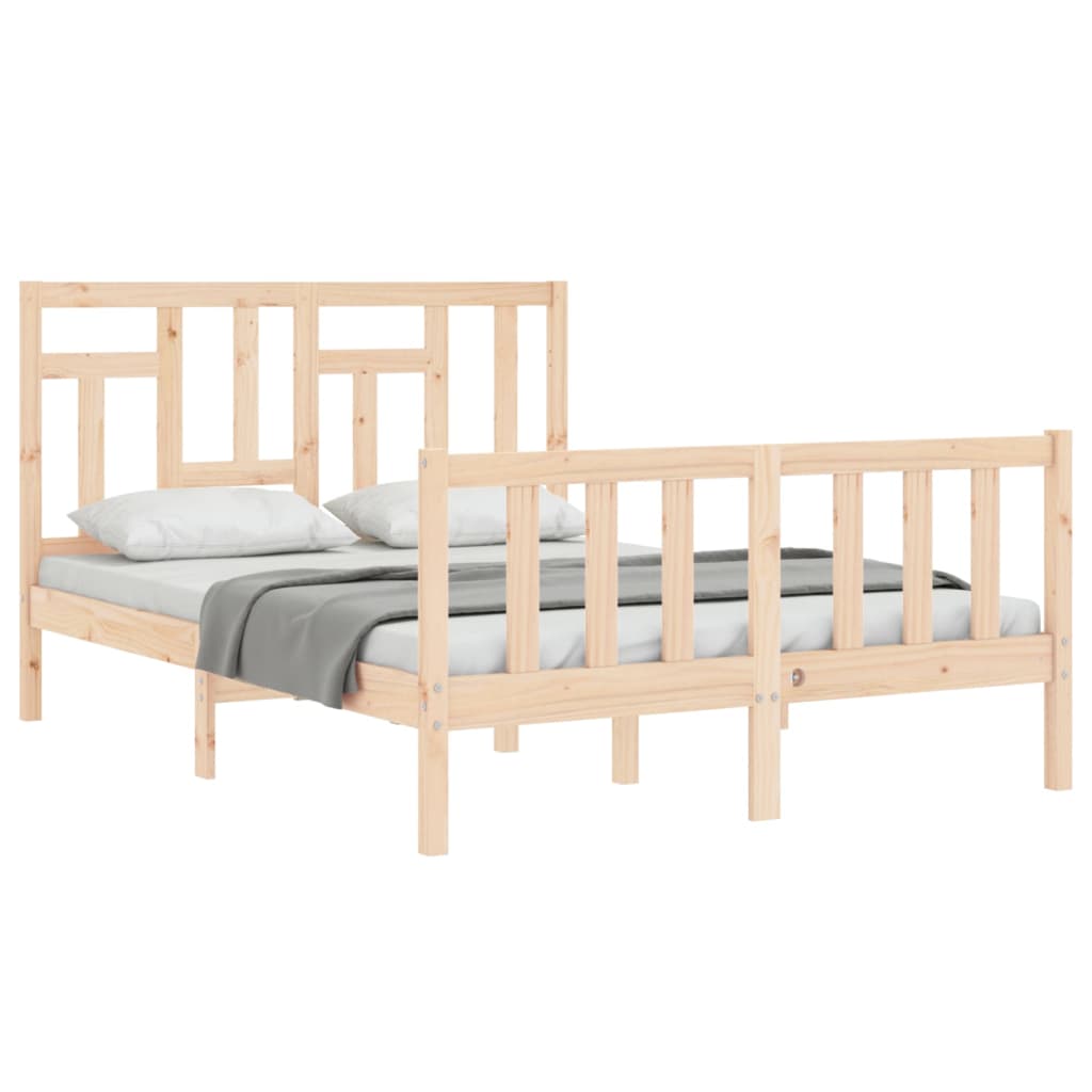 Massivholzbett ohne Matratze 140x190 cm Kiefernholz