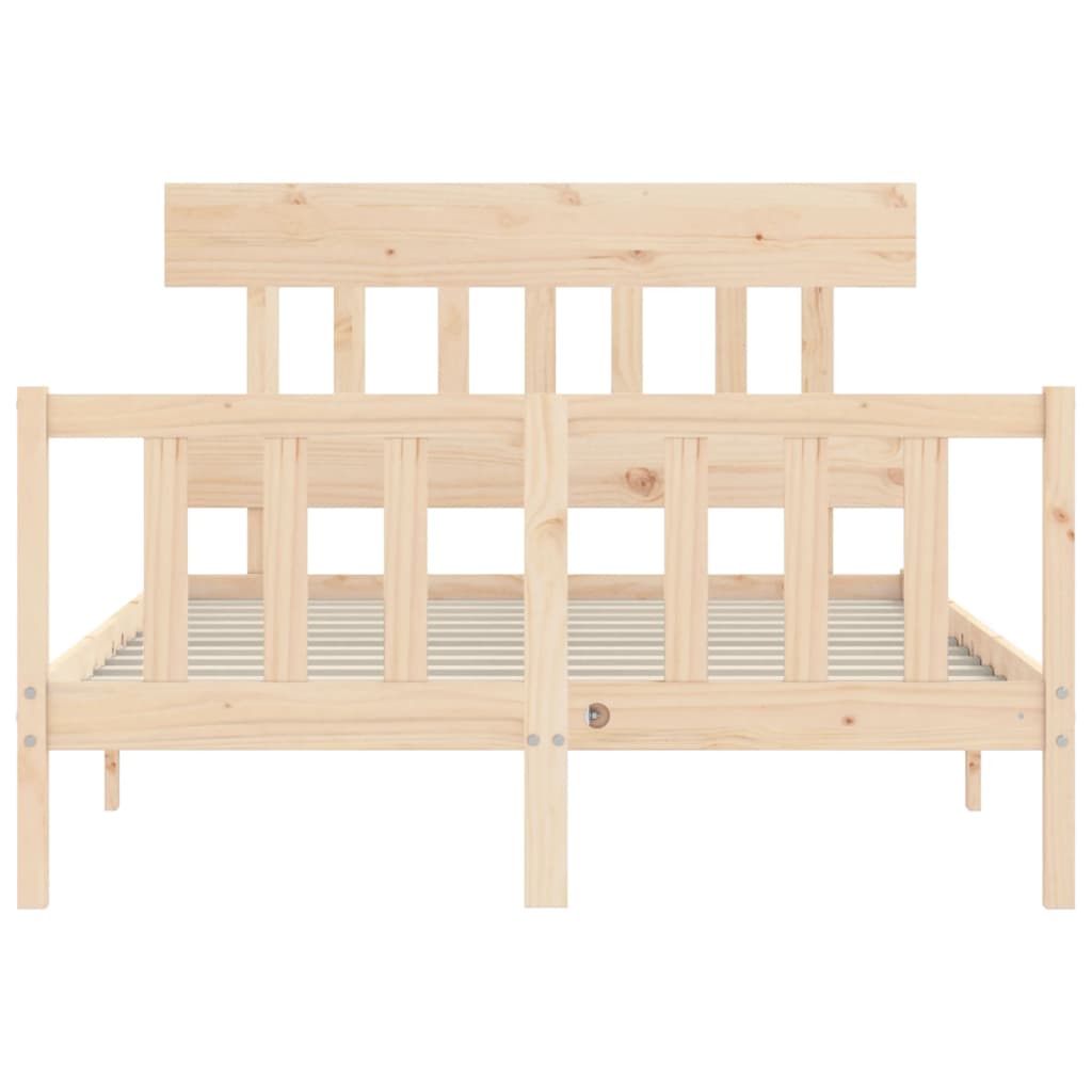 Massivholzbett ohne Matratze 140x190 cm Kiefernholz