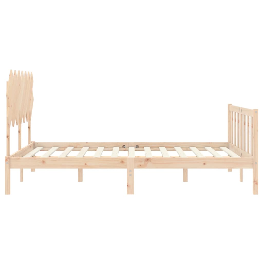 Massivholzbett ohne Matratze 140x190 cm Kiefernholz