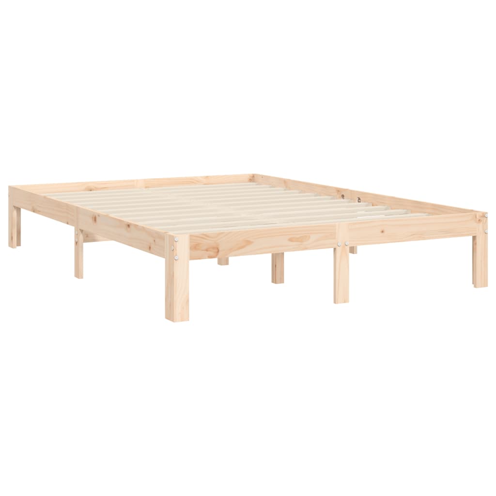 Massivholzbett ohne Matratze 120x200 cm Kiefernholz