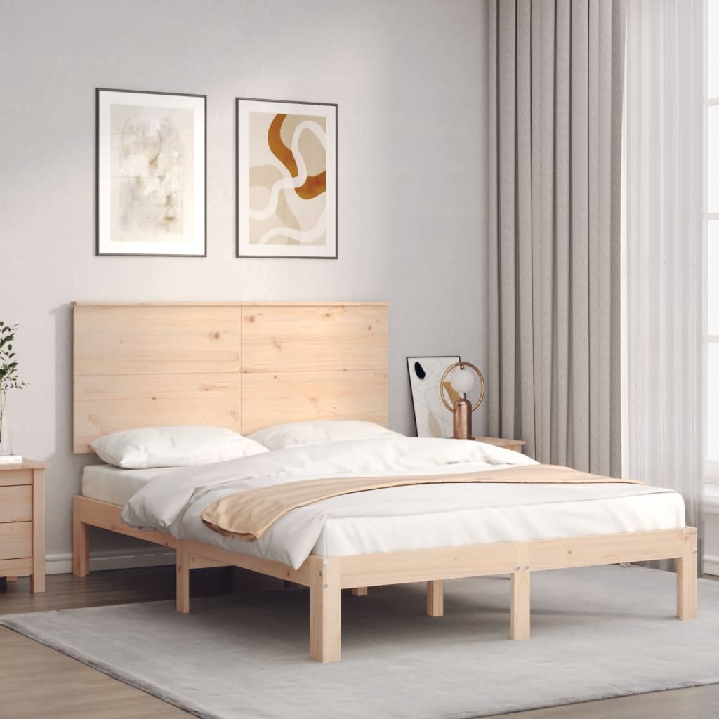 Massivholzbett ohne Matratze 120x200 cm Kiefernholz