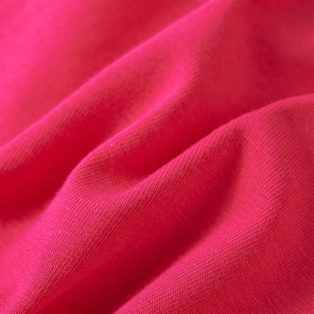 Kinder-Langarmshirt Knallrosa 104