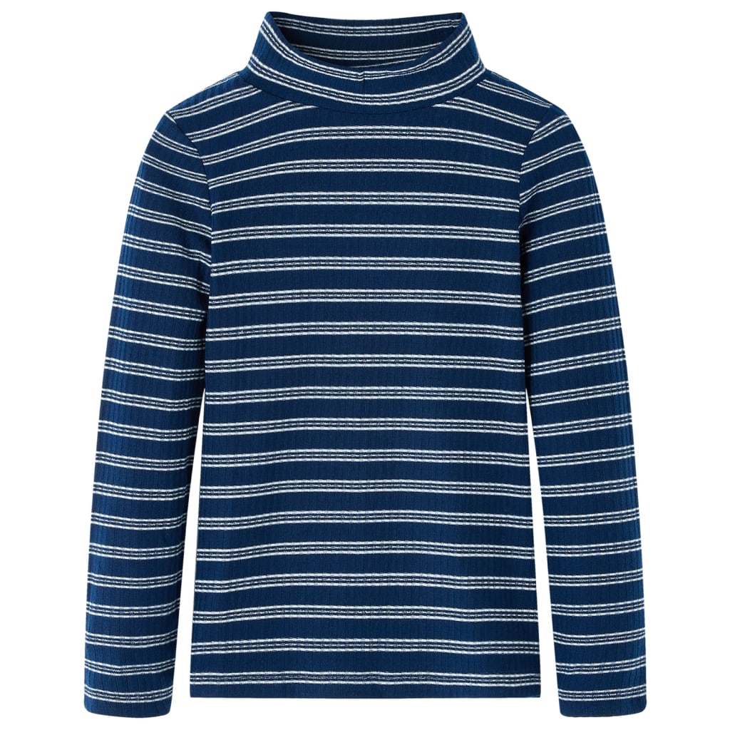Kinder-Langarmshirt Marineblau 116