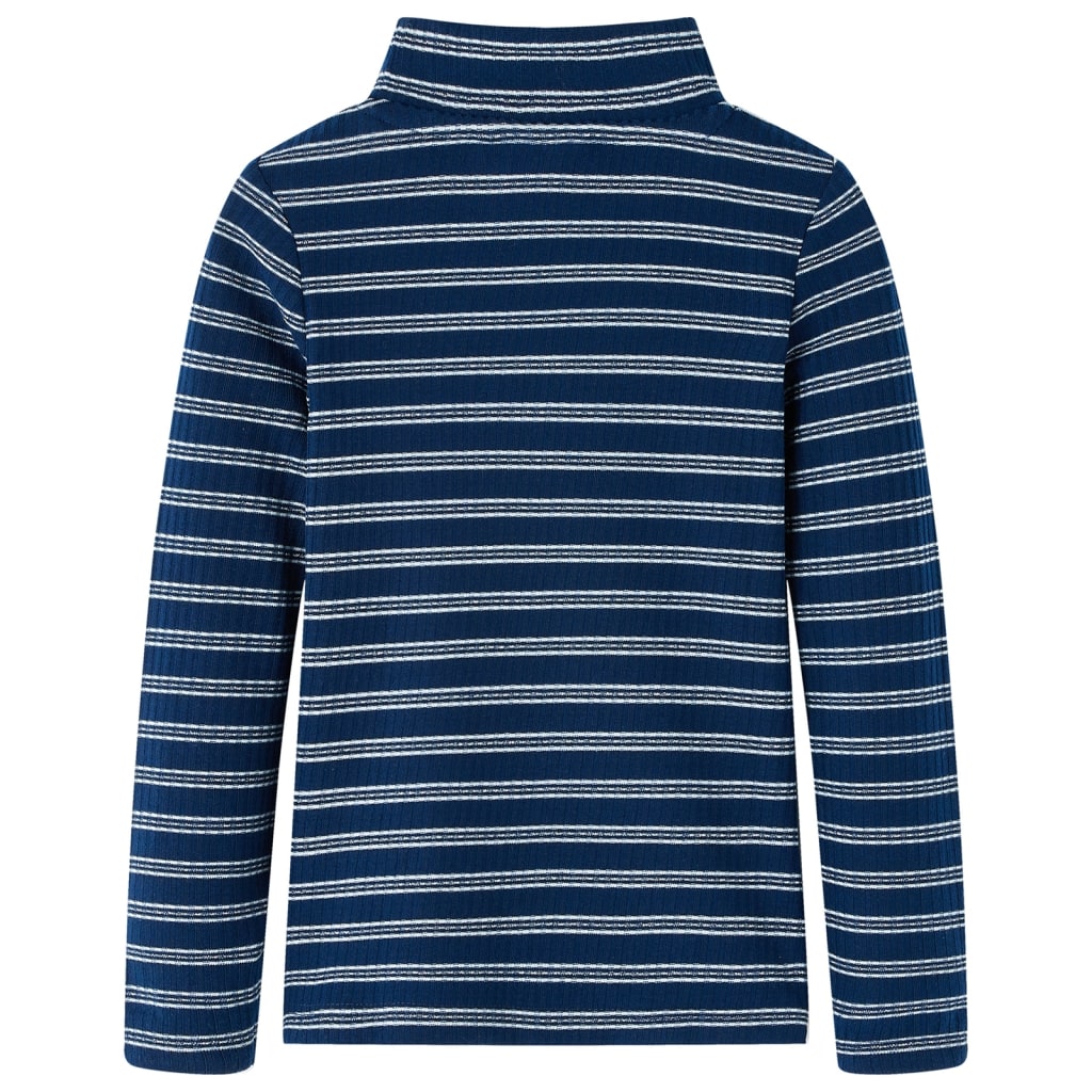Kinder-Langarmshirt Marineblau 116