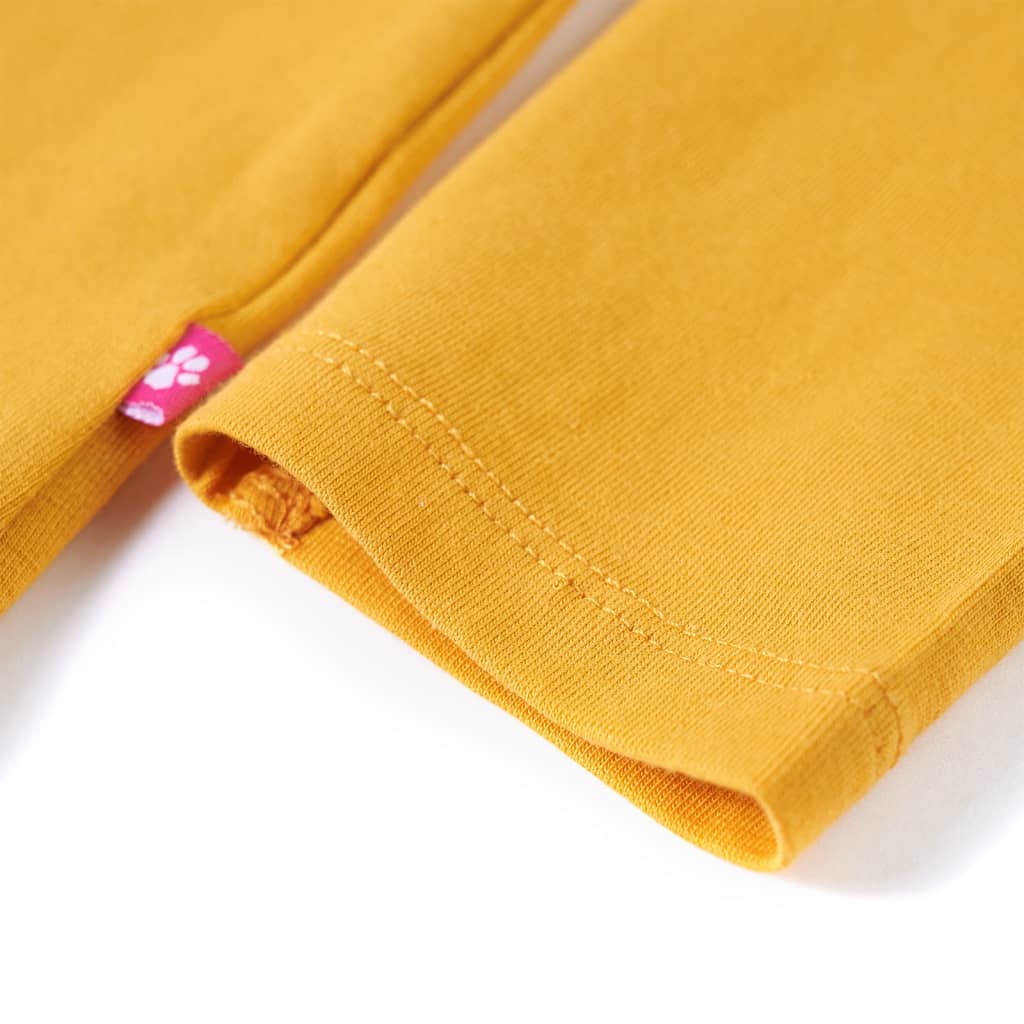 Kinder-Langarmshirt Ocker 128