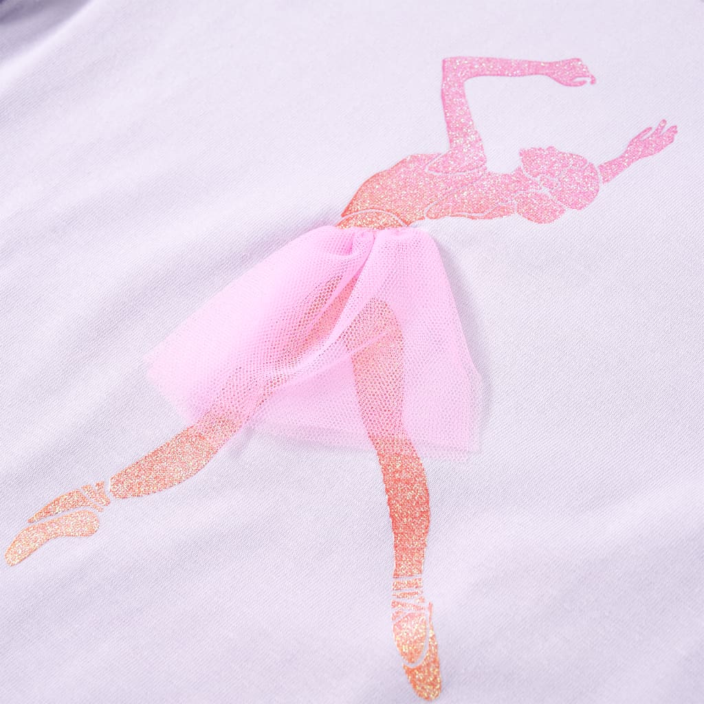 Kinder-Langarmshirt Helllila 116