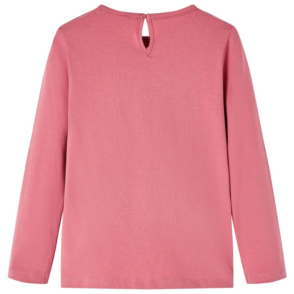 Kinder-Langarmshirt Altrosa 104