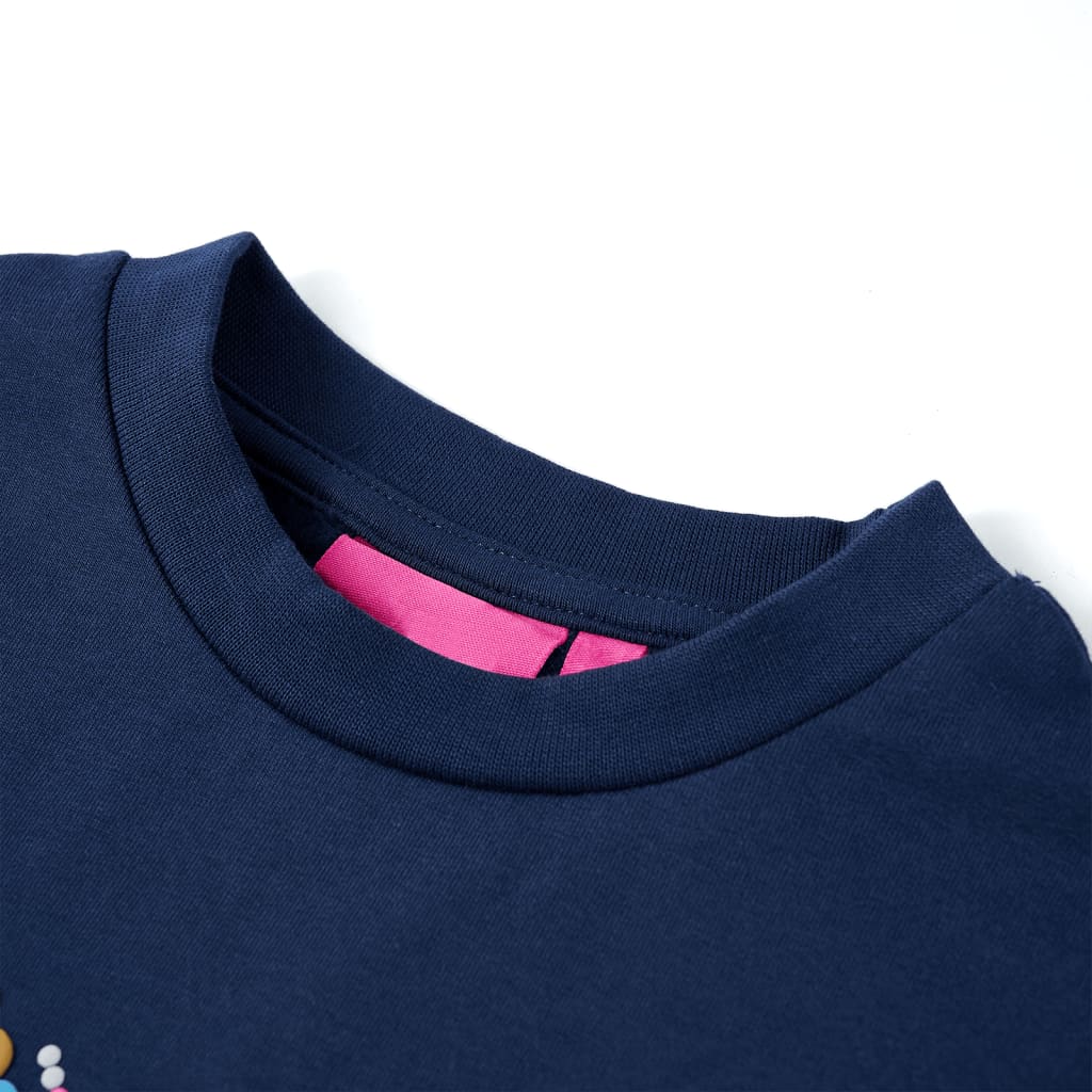 Kinder-Sweatshirt Marineblau 128