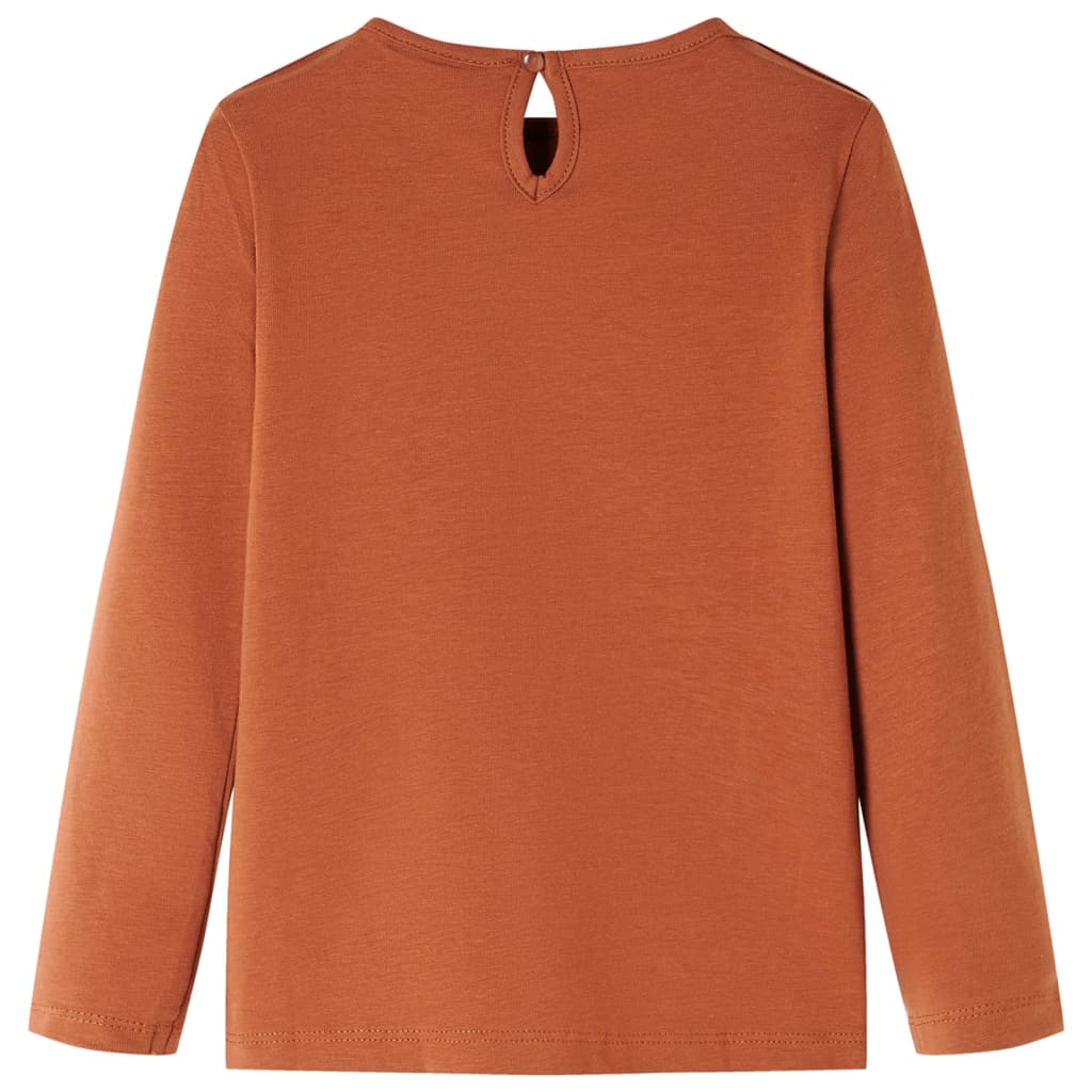 Kinder-Langarmshirt Cognac 104
