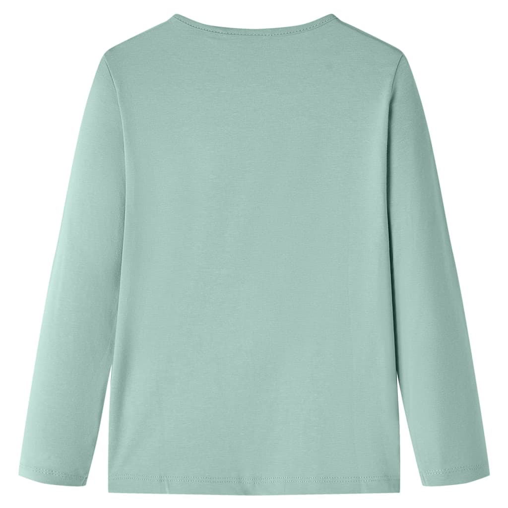 Kinder-Langarmshirt Minzgrün 104