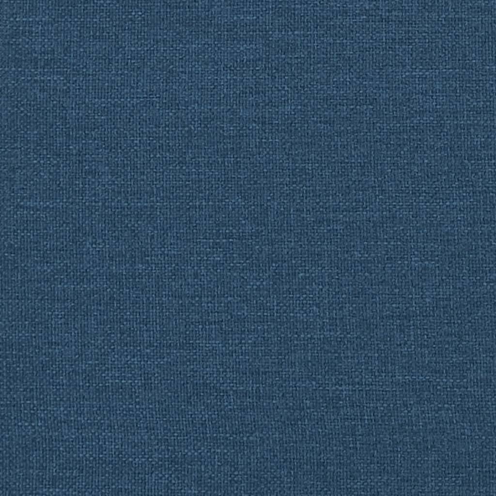 Relaxsessel mit Fußteil Blau Stoff