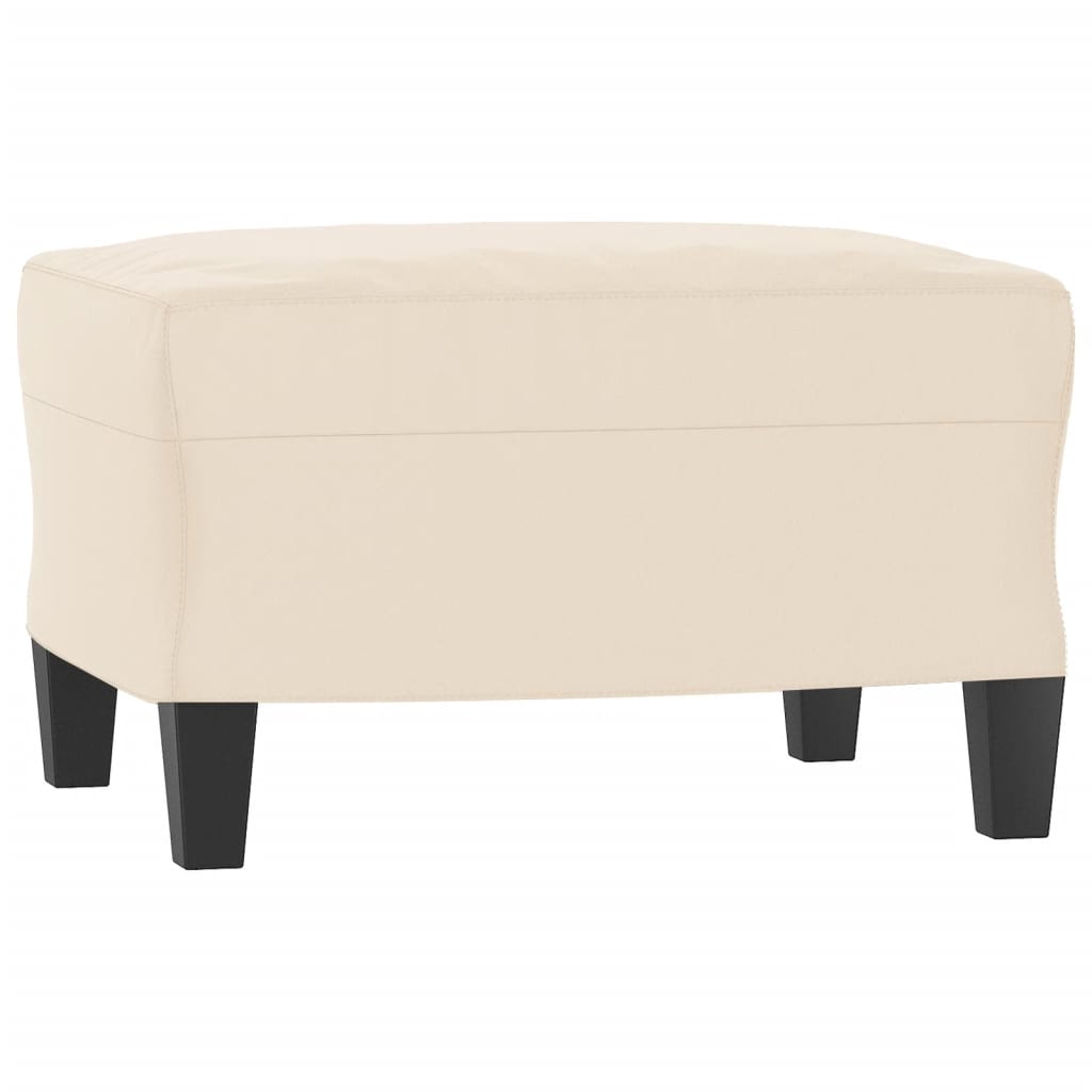 4-tlg. Sofagarnitur mit Kissen Beige Mikrofasergewebe
