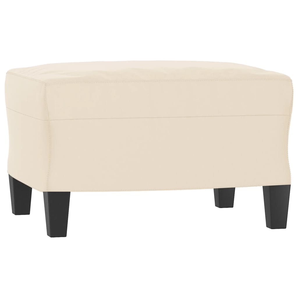4-tlg. Sofagarnitur mit Kissen Beige Mikrofasergewebe