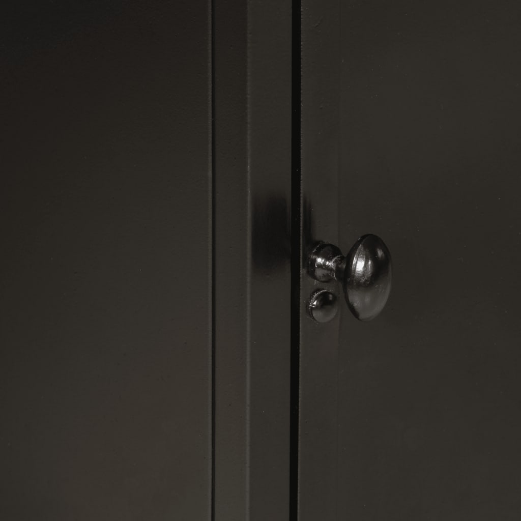Bathroom cabinet 40x30x60 cm iron and solid mango wood