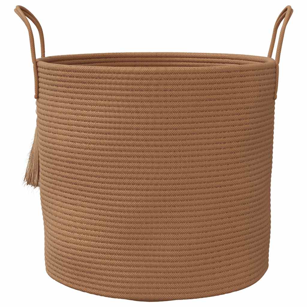 Aufbewahrungskorb Braun Ø40x35 cm Baumwolle