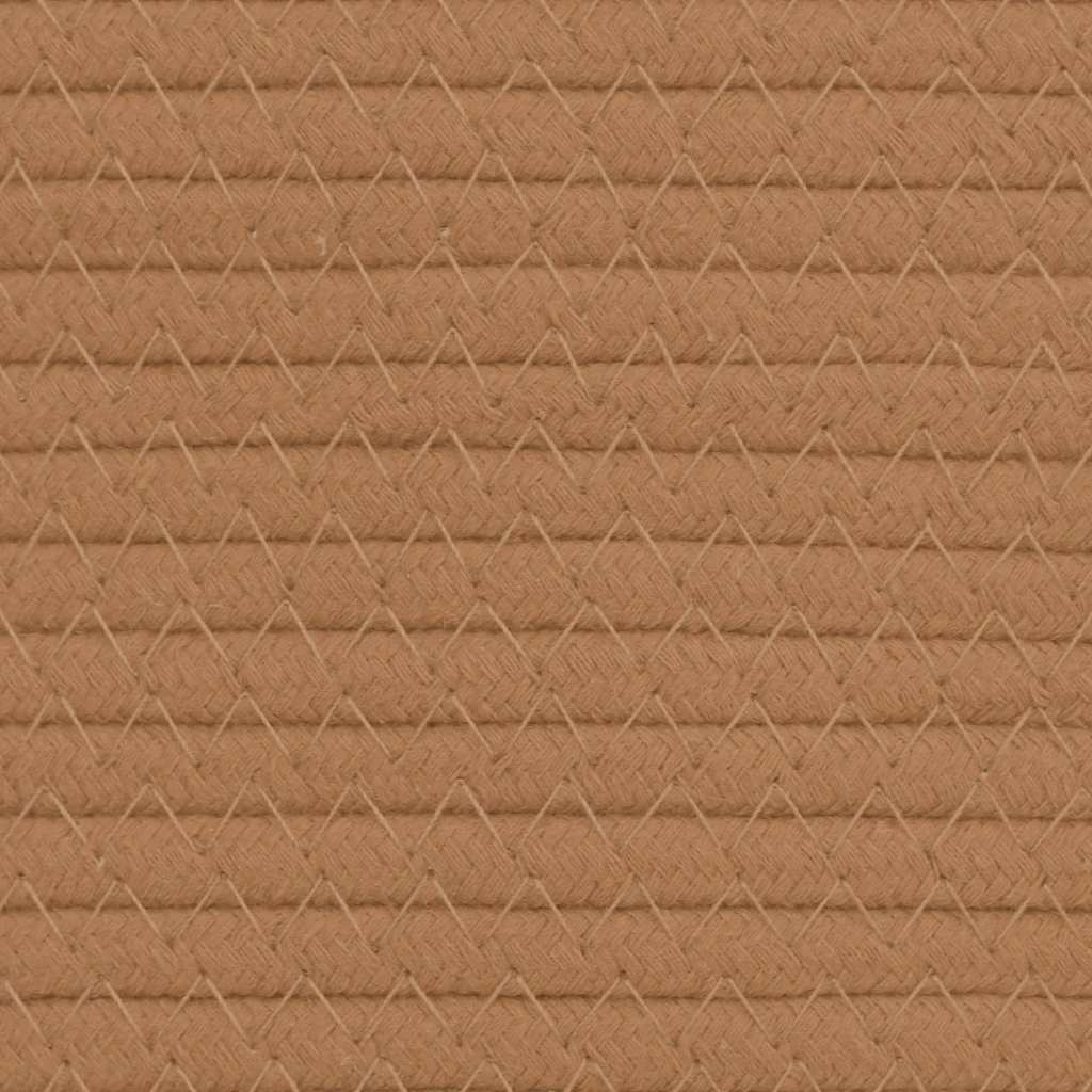 Aufbewahrungskorb Braun Ø40x35 cm Baumwolle
