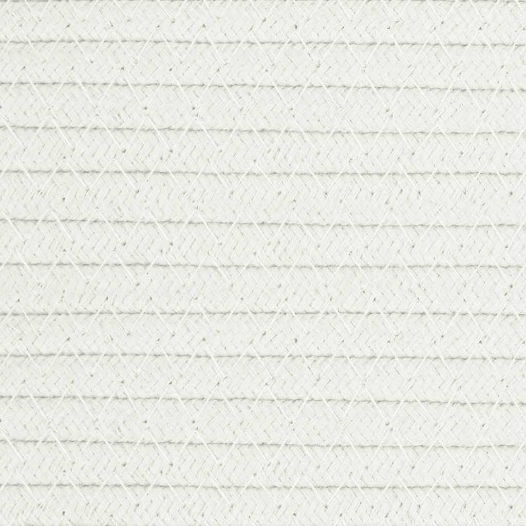 Aufbewahrungskorb Weiß Ø40x35 cm Baumwolle