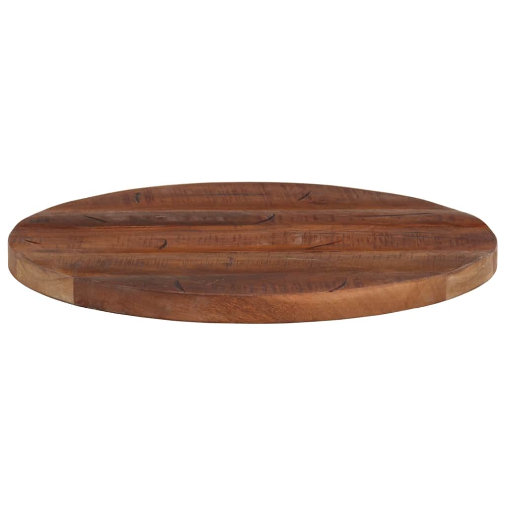 Tischplatte Ø 40x2,5 cm Rund Altholz Massiv