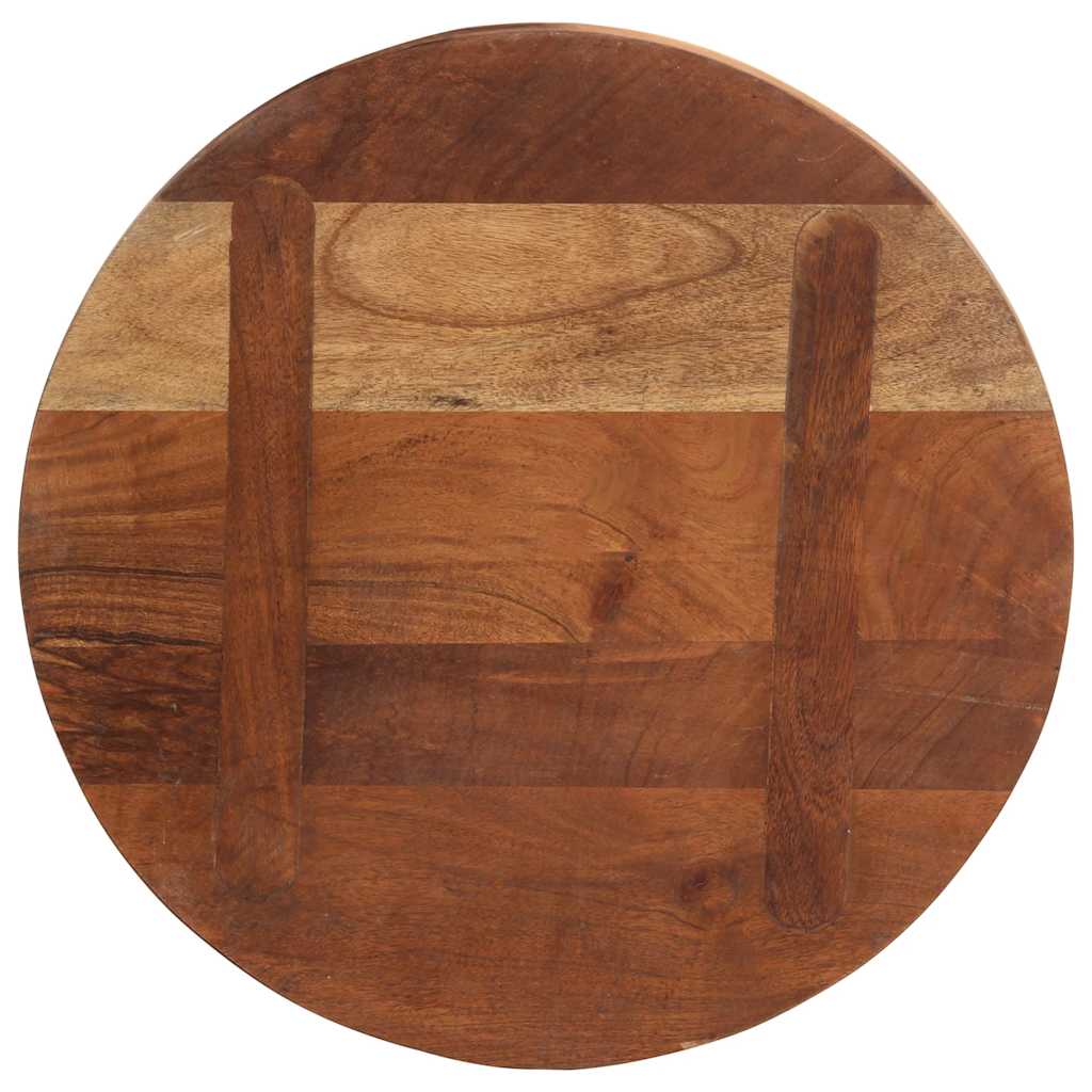 Tischplatte Ø 40x2,5 cm Rund Altholz Massiv