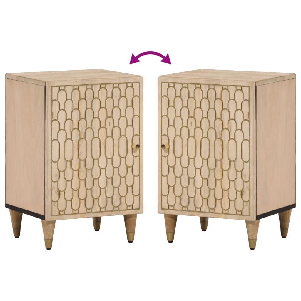 Badschrank 38x33x58 cm Massivholz Mango