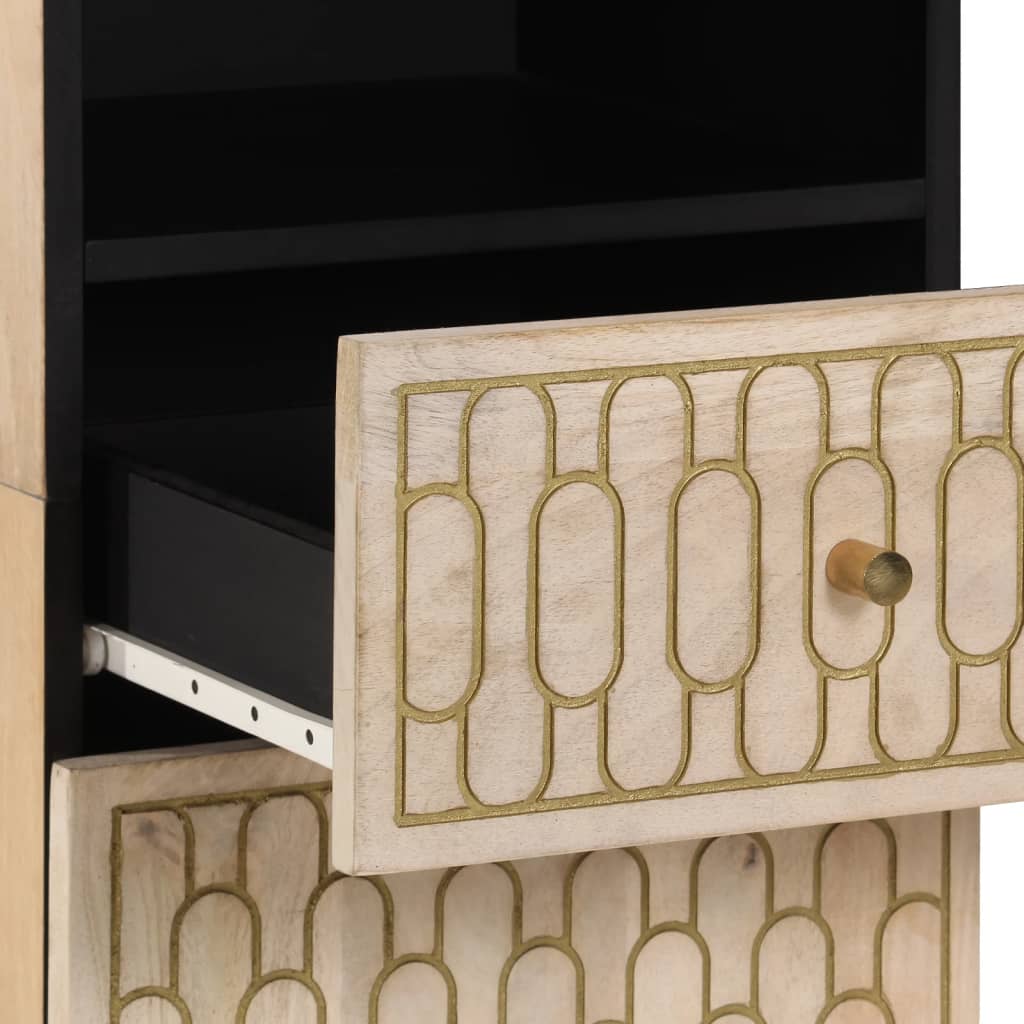 Bathroom Cabinet 38x33x160 cm Solid Mango Wood
