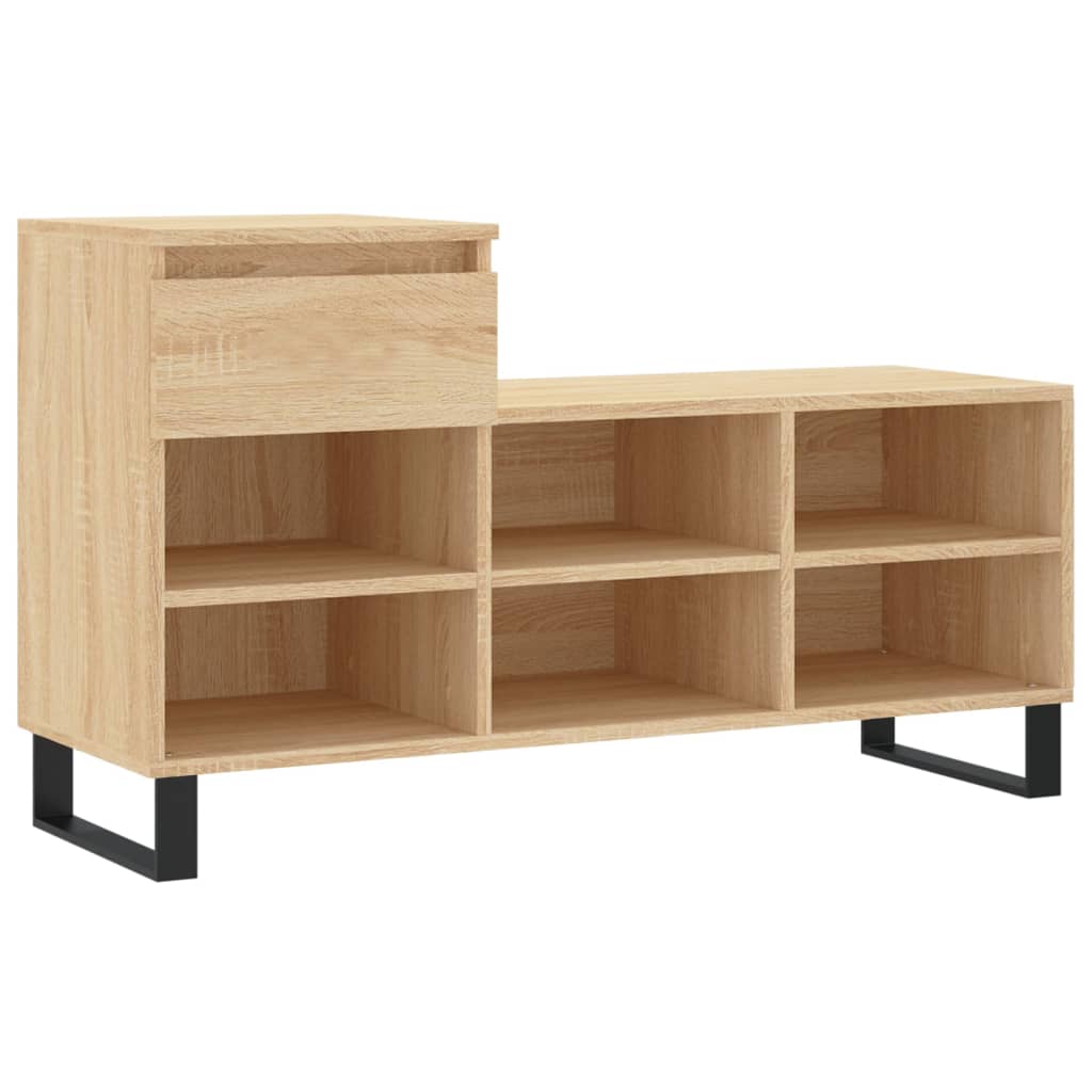 Shoe rack Sonoma oak 102x36x60 cm wood material