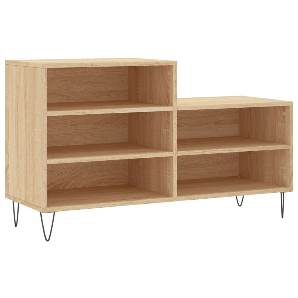 Shoe rack Sonoma oak 102x36x60 cm wood material