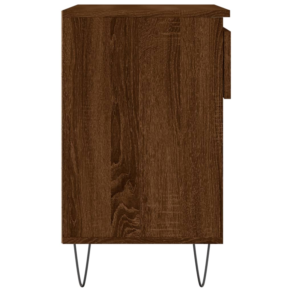 Shoe Rack Brown Oak Look 70x36x60 cm Wood Material