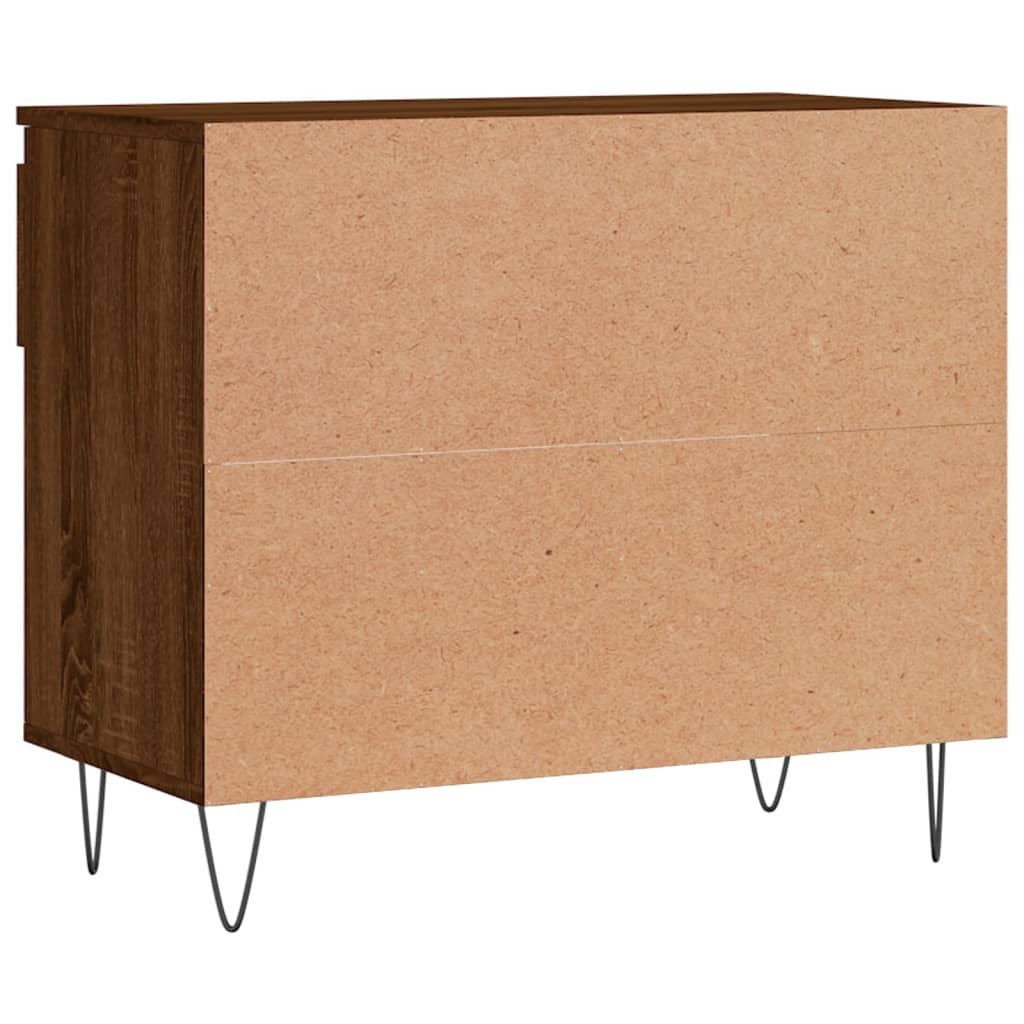 Shoe Rack Brown Oak Look 70x36x60 cm Wood Material