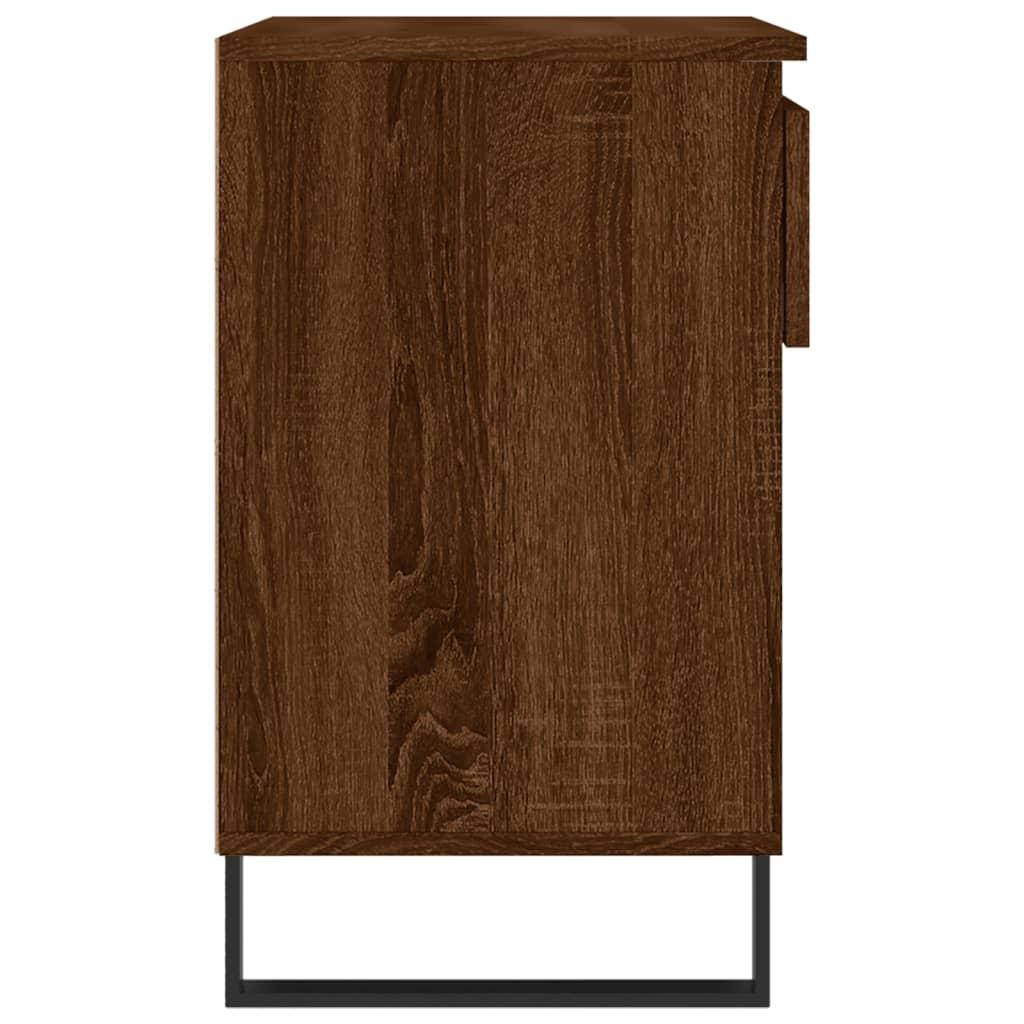 Shoe Rack Brown Oak Look 70x36x60 cm Wood Material