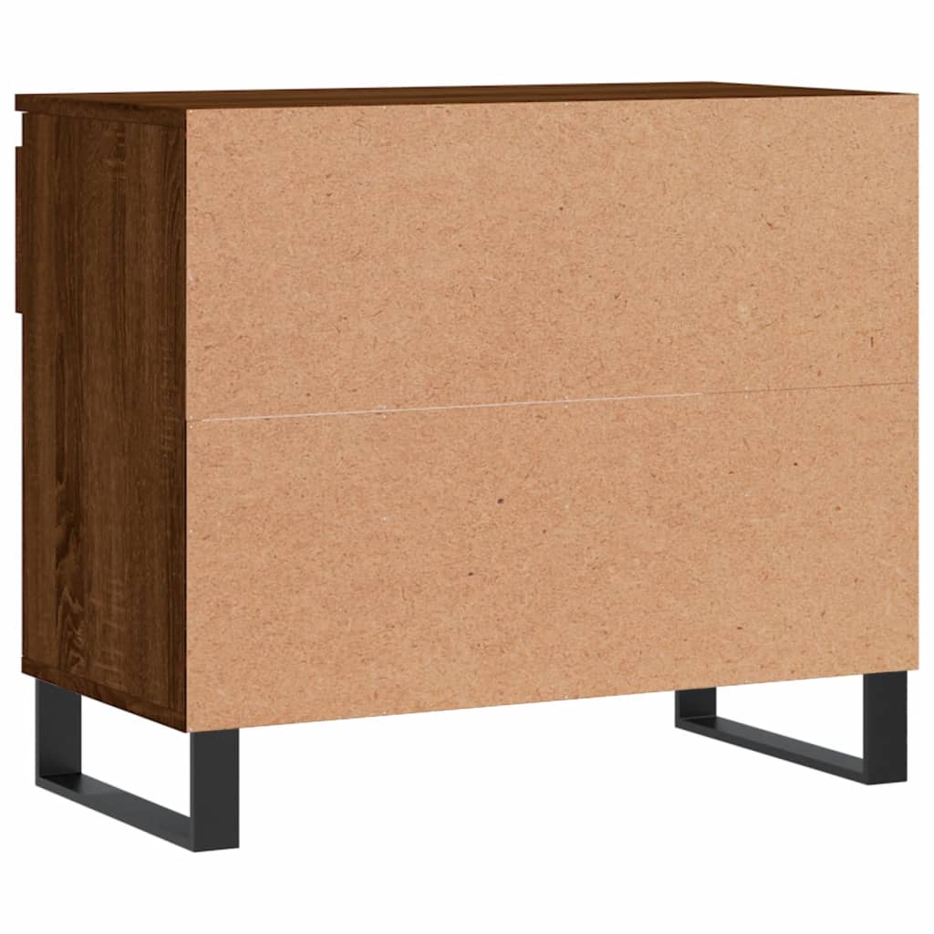 Shoe Rack Brown Oak Look 70x36x60 cm Wood Material