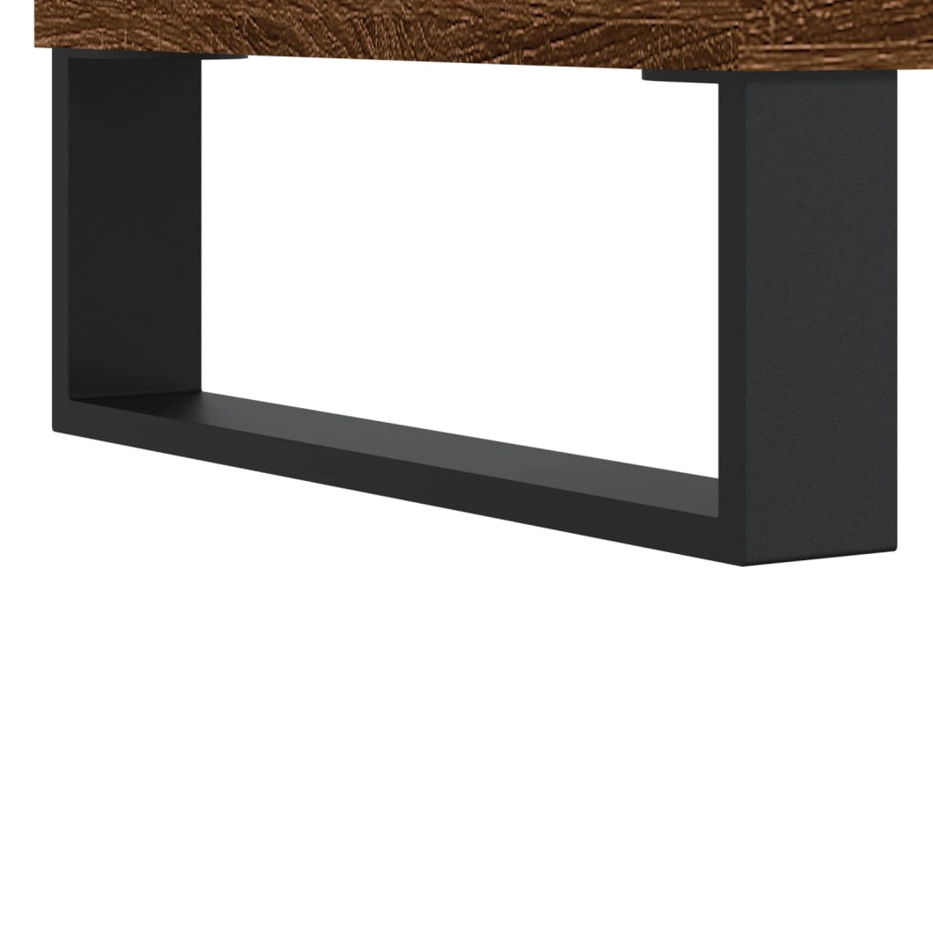 Shoe Rack Brown Oak Look 70x36x60 cm Wood Material