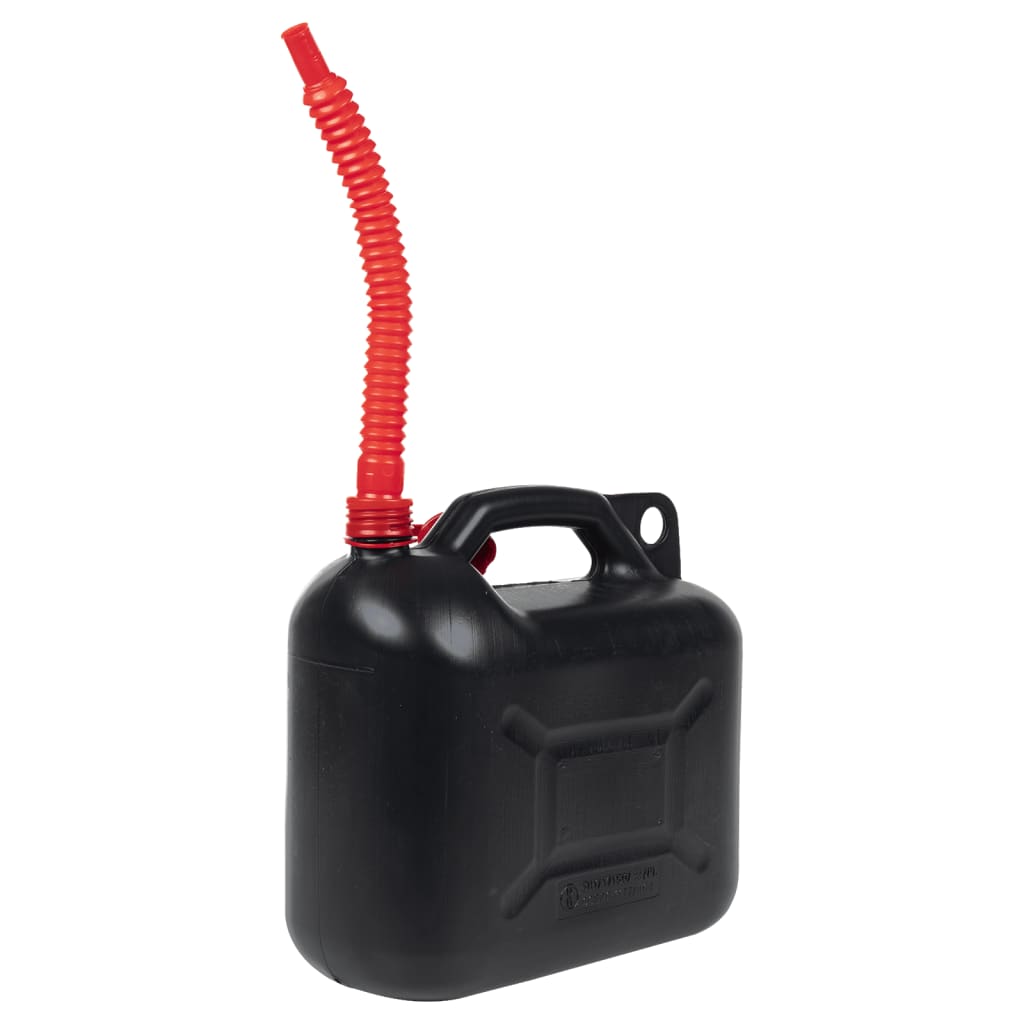 Petrol canister with flexible spout, 3 pieces, black, 10 L