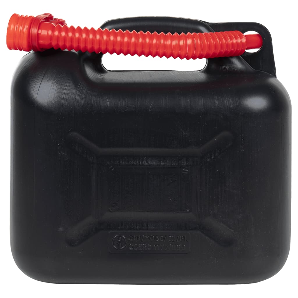 Petrol canister with flexible spout, 3 pieces, black, 10 L