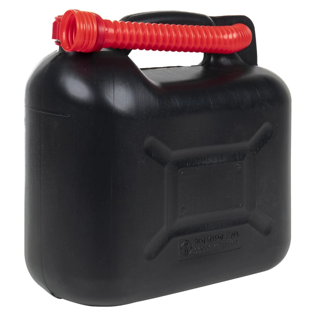 Petrol canister with flexible spout, 3 pieces, black, 10 L