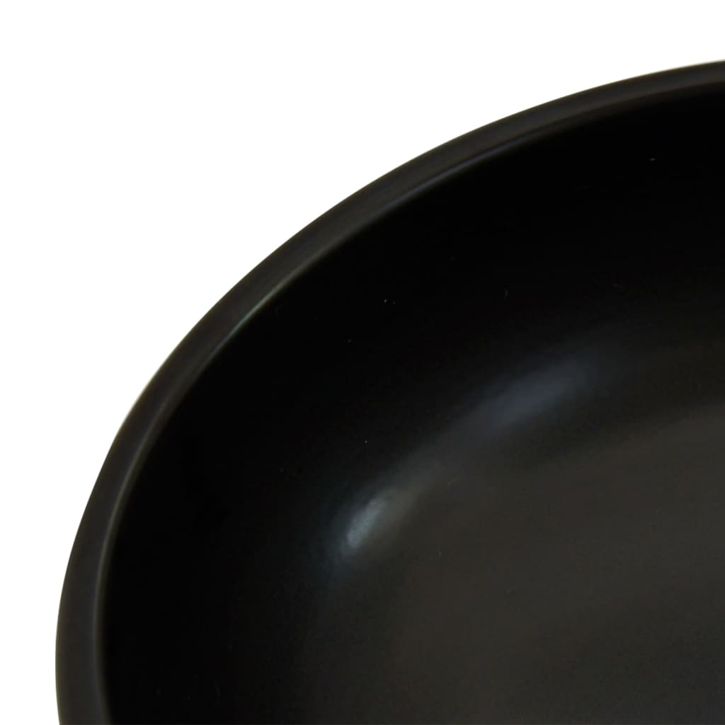Countertop washbasin multicolored round Ø41x14 cm ceramic