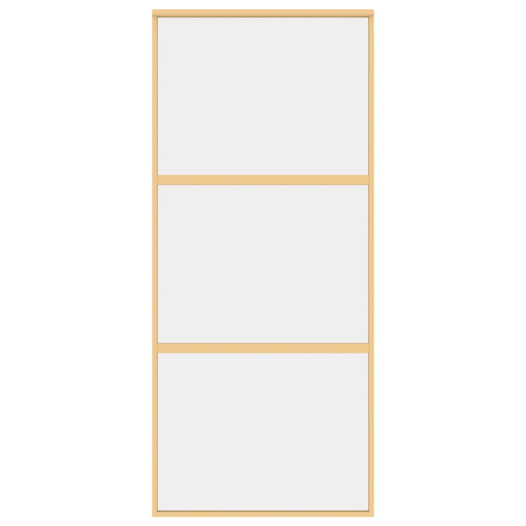 Schiebetür Golden 90x205 cm ESG-Klarglas und Aluminium