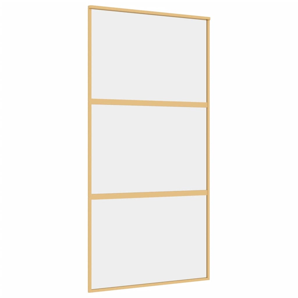 Schiebetür Golden 102,5x205 cm ESG-Klarglas und Aluminium