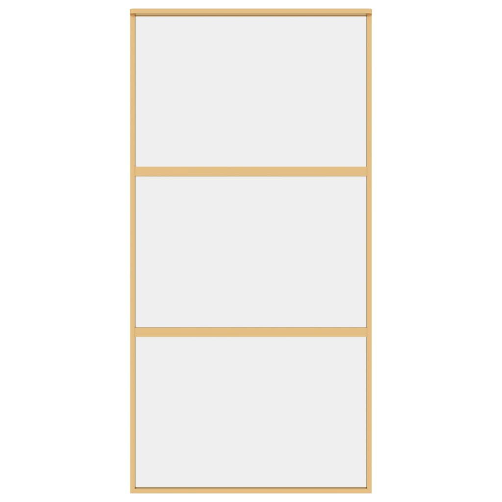 Schiebetür Golden 102,5x205 cm ESG-Klarglas und Aluminium