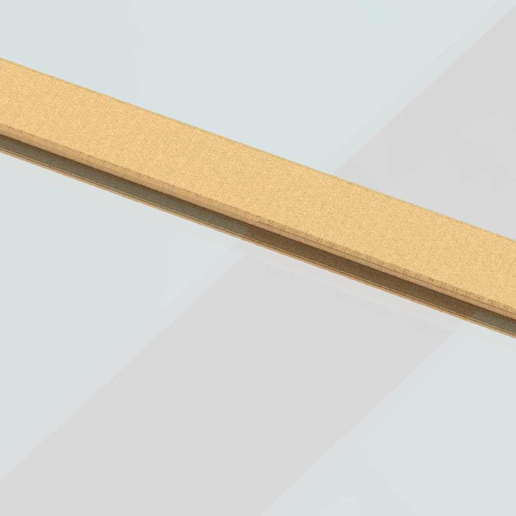 Schiebetür Golden 102,5x205 cm ESG-Klarglas und Aluminium